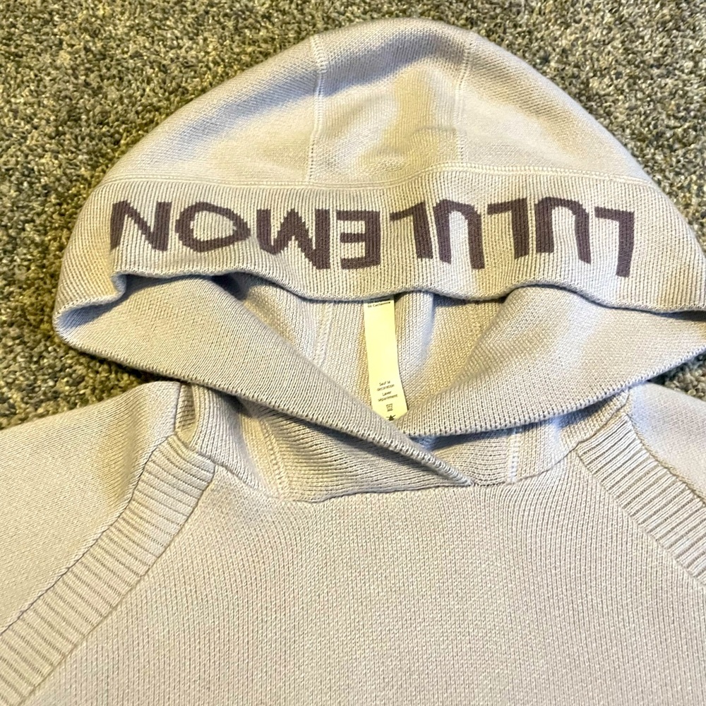 Purple Lululemon Logo hoodie. Size 4